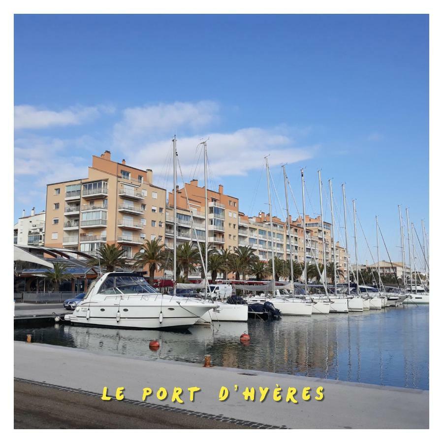 Studio Port D'Hyeres Vue Mer Et Iles De Porquerolles Et Port-Cros Exterior foto